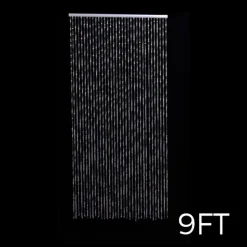 DecoStar™ 9ft. Jewel Crystal Iridescent Diamond Cut Curtain