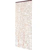 DecoStar™ 6ft Multi-Diamond Cut Non-Iridescent Beaded Curtain - Brown