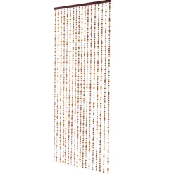 DecoStar™ 6ft Multi-Diamond Cut Non-Iridescent Beaded Curtain - Brown