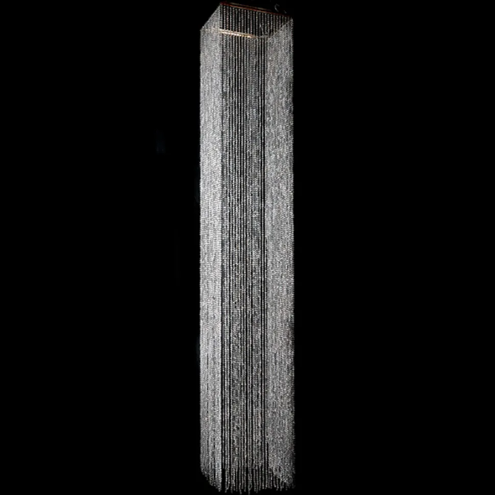 DecoStar™ 9ft Square Crystal Column - STUNNING!