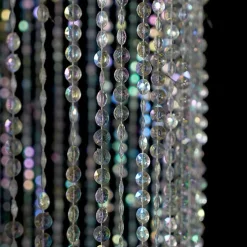 DecoStar™ 14ft Square Iridescent Crystal Column - STUNNING!