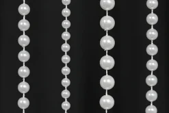 DecoStar™ 12ft White Pearl Ball Curtain