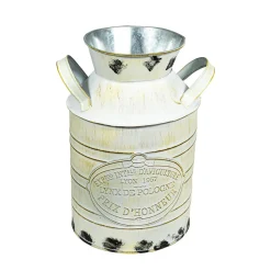 Decostar™ Galvanized Farmhouse Jug - White