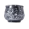 DecoStar™ 2 1/2" Glam Diamond Etched Mercury Glass Candle/Votive Holder - Gray - 6 PACK