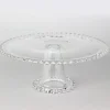 Decostar™ Glass Beaded Edge Pedestal Cake Stand 12"