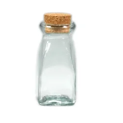 Decostar™ Glass Bottle with Cork Stopper 4 1/8" - 96 Pieces