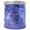 DecoStar™ Glass Candle Holder w/ Metal Trim- 2.7" - 6 PACK - Purple
