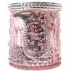 DecoStar™ Glass Candle Holder w/ Metal Trim- 2.7" - 6 PACK - Pink