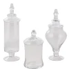 Decostar™ Glass Candy Jars with lid 3pc/set