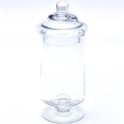 Decostar™ Glass Candy Jar w/ lid 10¼"