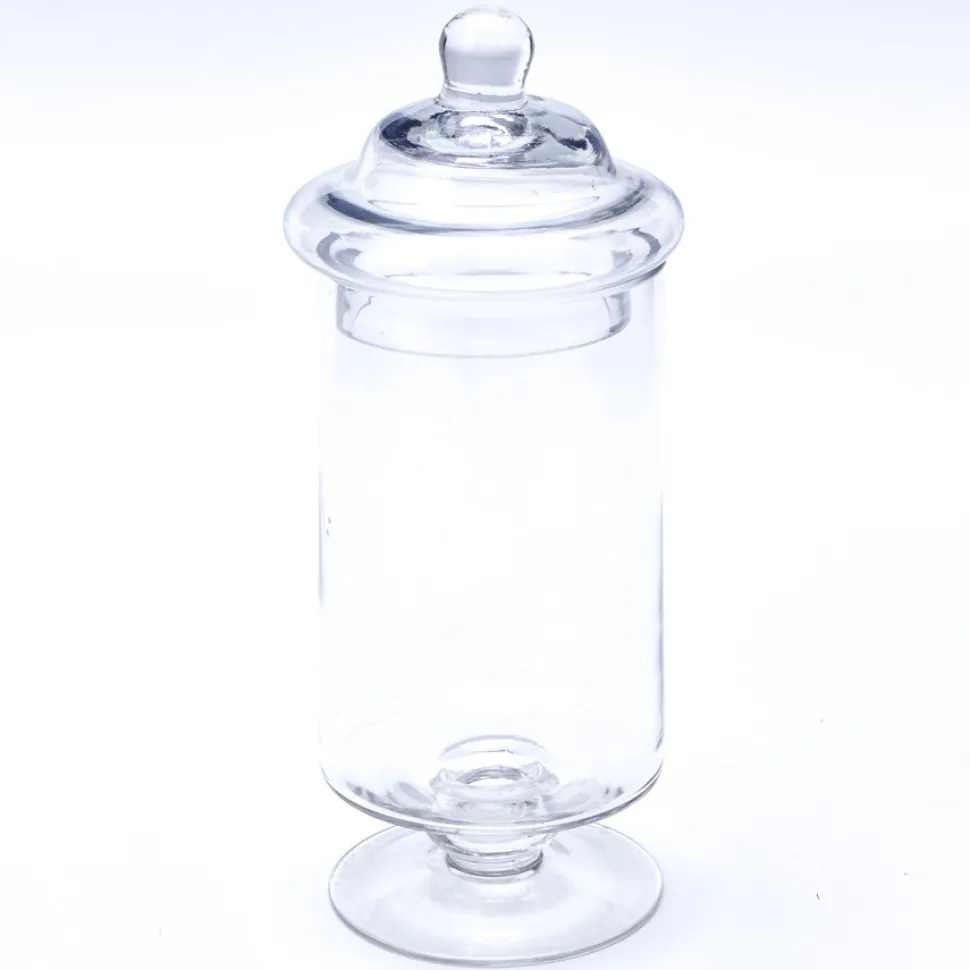Decostar™ Glass Candy Jar w/ lid 10¼"