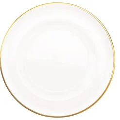 Decostar™ Glass Charger Plate 13" - 8 Pieces- Gold