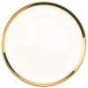 Decostar™ Glass Charger Plate 13" - 8 Pieces - Gold Rim