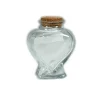 Decostar™ Glass Heart Bottle with Cork Stopper 3¼" - 96 Pieces