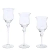 Decostar™ Glass Hourglass Candle Holders 3pc/set - 8", 9", 10"