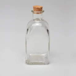 Decostar™ Glass Square Bottle With Cork 5¾" - 36 Pieces