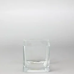 Decostar™ Glass Square Cube Vase 3 1/4" - 48 Pieces