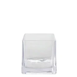 Decostar™ Glass Square Cube Vase 6" - 12 Pieces