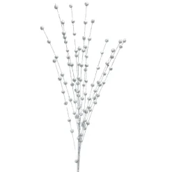 Decostar™ Glitter Ball Spray 28" - 48 Pieces - Silver