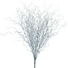 Decostar™ Glittered Curly Willow Bunch 21" - 24 Pieces - Silver