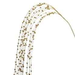 Decostar™ Glittered Hanging Berry Spray 36 ½" - 48 Pieces - Gold