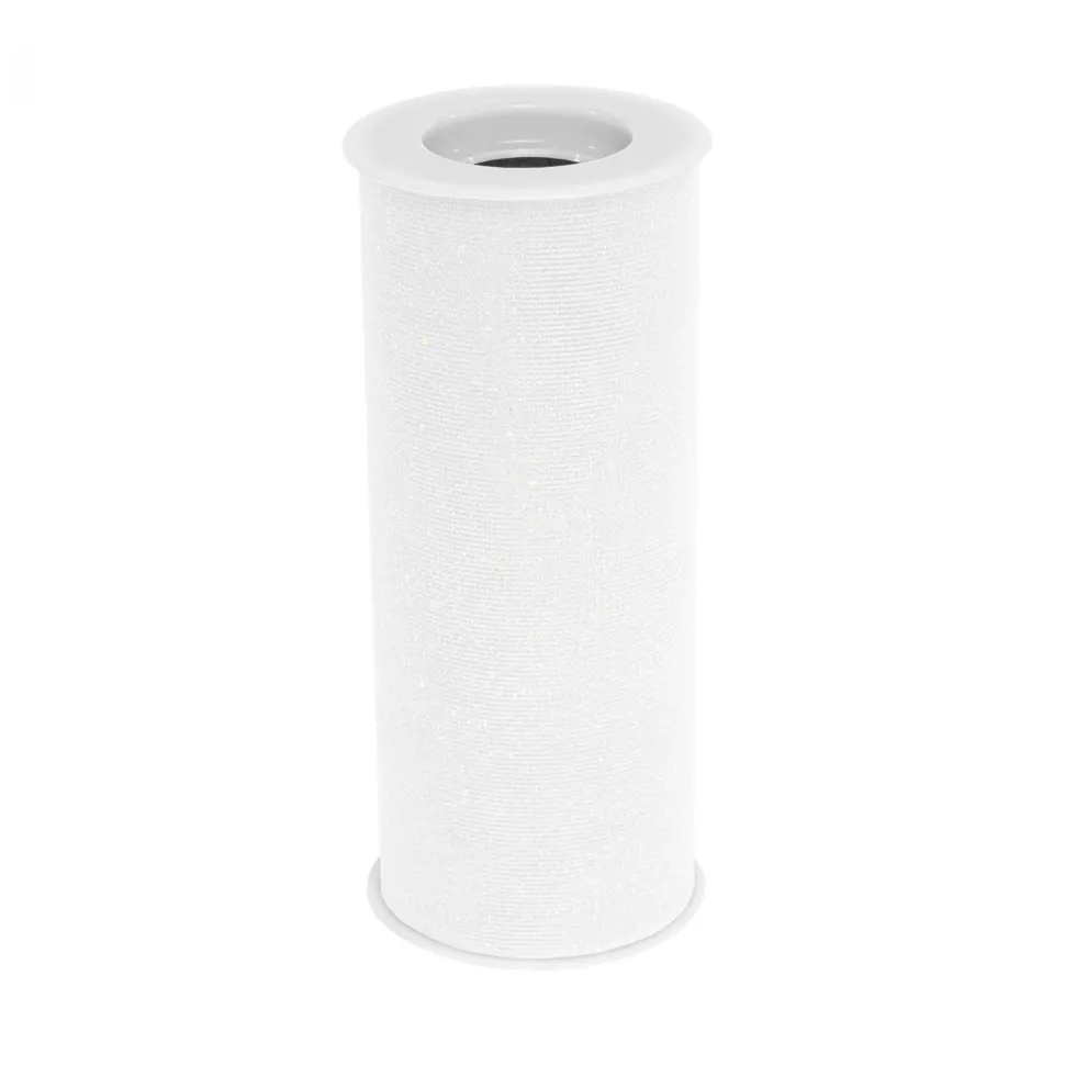 Decostar™ Glittered Tulle Rolls 6" x 25yds - White