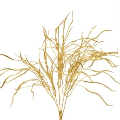 Decostar™ Glitter Flat Leaf Spray 22" - Gold