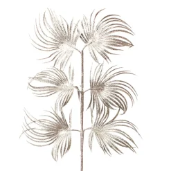 Decostar™ Glitter Palm Leaf Spray 33" - 24 Pieces - Silver