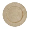 Decostar™ Glitter Plastic Charger Plate 13" - Gold- 24 Pieces