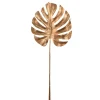 Decostar™ Gold Artificial Monstera Leaf Branch 28"