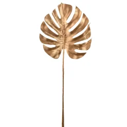 Decostar™ Gold Artificial Monstera Leaf Branch 28"
