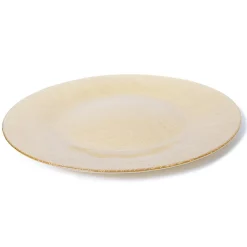 DecoStar™ Gold Glass Round Charger Plate 12.6" - 4 Pack
