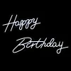 Decostar™ Happy Birthday Neon Light Sign With Hanging Chain 23½"