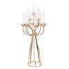 Decostar™ 13 Head Candle Holder with Cylinder Shade 47" - Gold