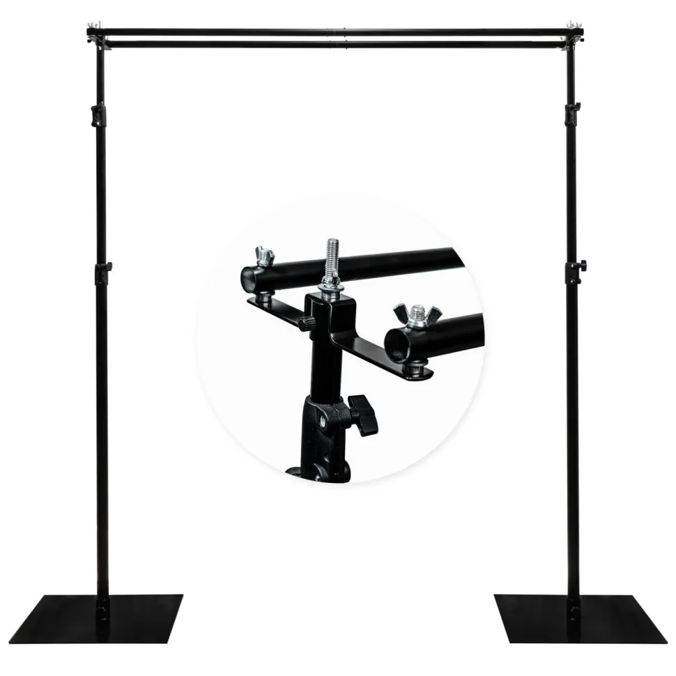 Decostar™ Heavy Duty Double Backdrop Stand 10ft
