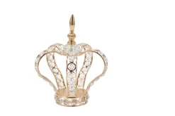 Decostar™ 8¾in Crystal Beaded Crown Centerpiece - Gold