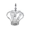 Decostar™ 8¾in Crystal Beaded Crown Centerpiece - Silver