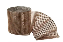 Decostar™ 4 5/8in Diamond Mesh Roll - 4 5/8" Rose Gold