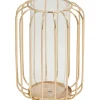 Decostar™ 8in Glass Vase With Metal Frame - Gold
