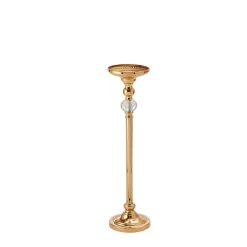 Decostar™ 26¾in Metal Centerpiece Stand with Crystal Accent - Gold