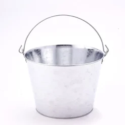 Decostar™ 7in Metal Pail Bucket - Silver