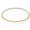 Decostar™ 12.5in Plastic Charger Plate with Beaded Rim 12½" - Gold - 24 Pack