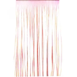 Decostar™ Iridescent Fringe Curtain 96" - Red