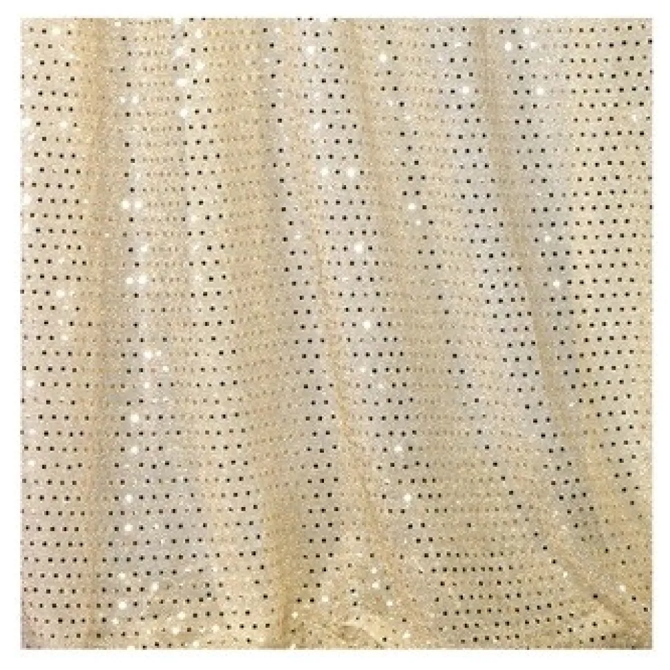 Decostar™ Ivory Economy Sequin Knit Fabric - 10yds x 44" wide