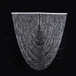 DecoStar™ Jewel Crystal Iridescent Diamond Cut Swag Curtain - 6ft Wide by 6ft Tall