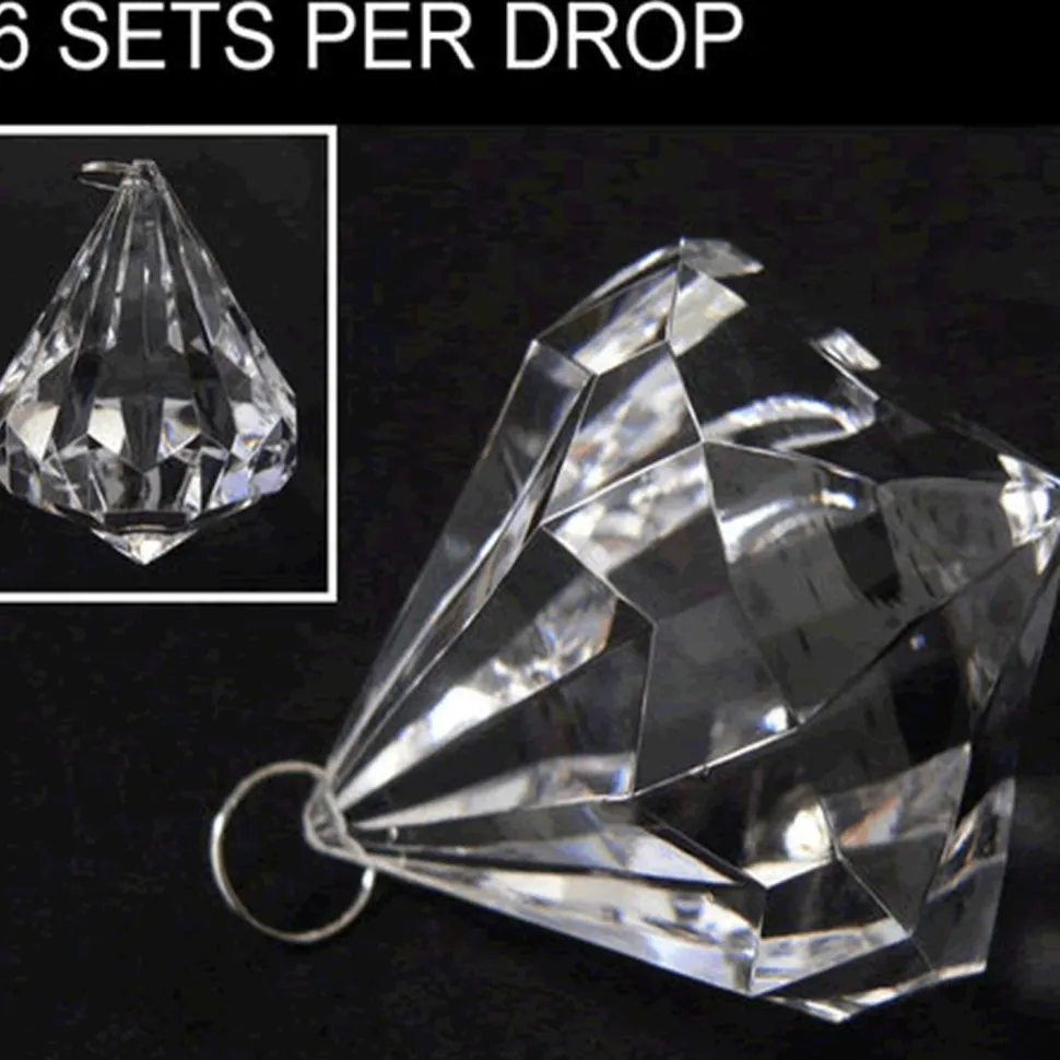 DecoStar™ Large Bling Acrylic Bead / Drop (Case of 6)