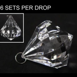 DecoStar™ Large Bling Acrylic Bead / Drop (Case of 6)