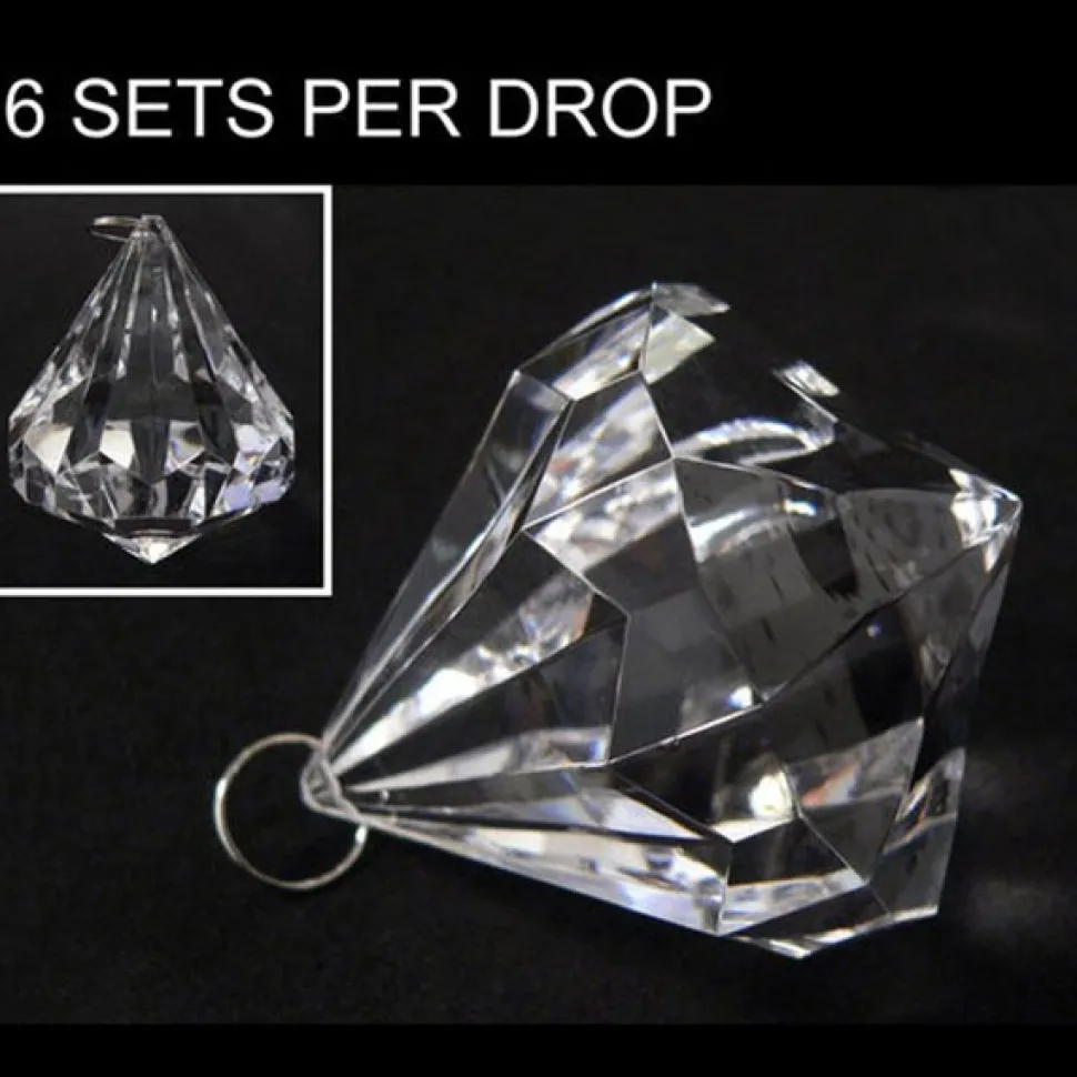DecoStar™ Large Bling Acrylic Bead / Drop (Case of 6)