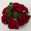Decostar™ Large Flower Candle Rings 9"- 12 Units - Burgundy