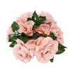 Decostar™ Large Flower Candle Rings 9" - 12 Pieces - Blush